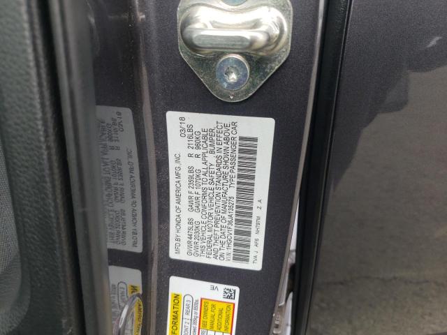 Photo 9 VIN: 1HGCV1F36JA135275 - HONDA ACCORD SPO 