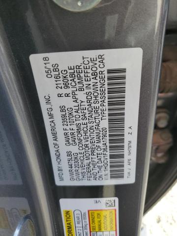 Photo 11 VIN: 1HGCV1F36JA179020 - HONDA ACCORD SPO 