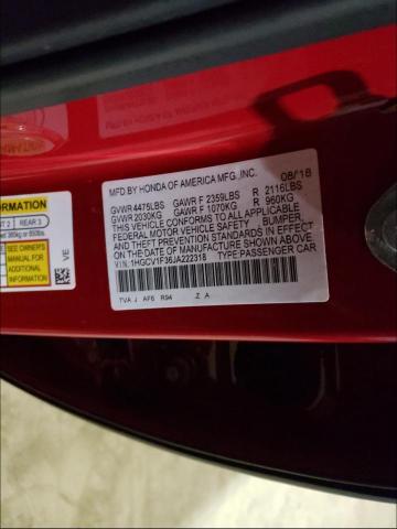 Photo 9 VIN: 1HGCV1F36JA222318 - HONDA ACCORD SPO 