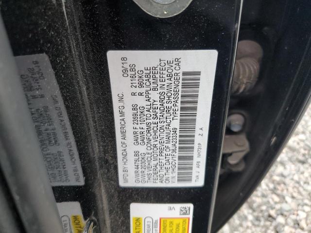 Photo 11 VIN: 1HGCV1F36JA233349 - HONDA ACCORD SPO 