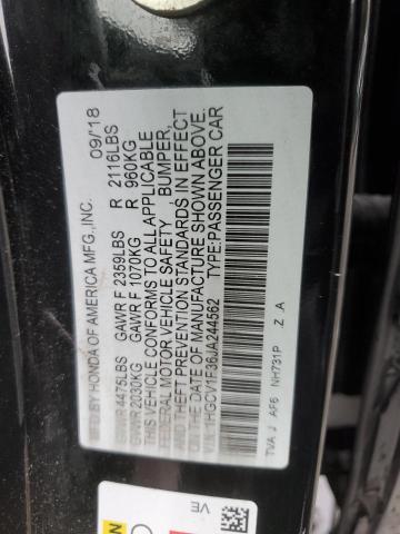 Photo 11 VIN: 1HGCV1F36JA244562 - HONDA ACCORD 