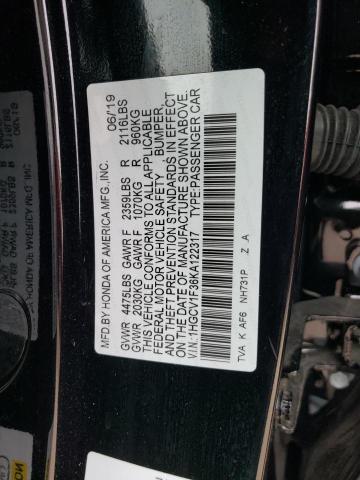 Photo 11 VIN: 1HGCV1F36KA122317 - HONDA ACCORD 