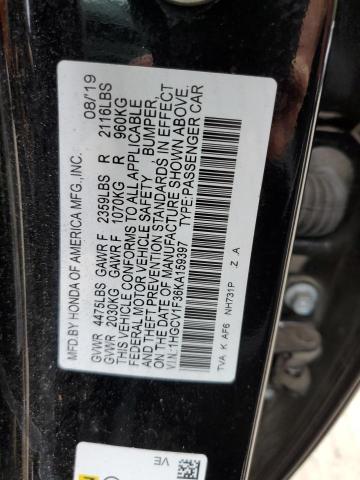 Photo 9 VIN: 1HGCV1F36KA159397 - HONDA ACCORD SPO 