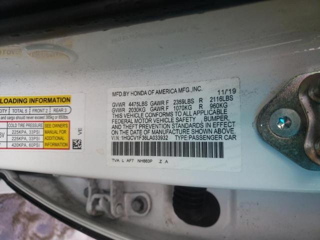 Photo 9 VIN: 1HGCV1F36LA033932 - HONDA ACCORD SPO 