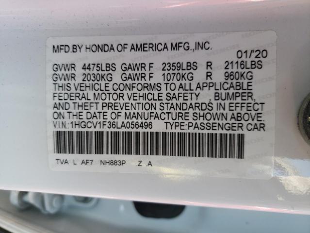 Photo 12 VIN: 1HGCV1F36LA056496 - HONDA ACCORD SPO 