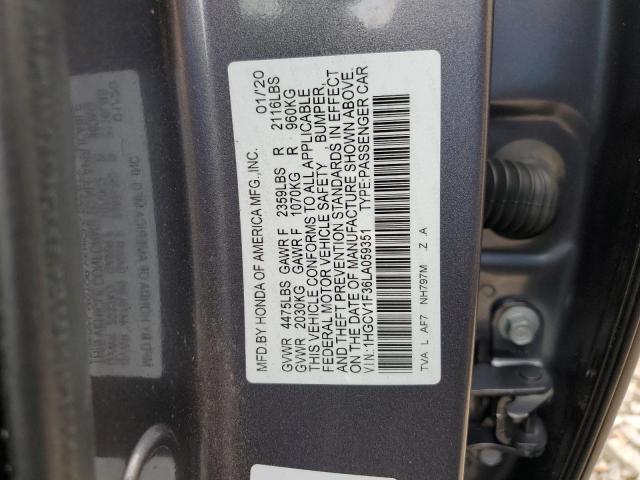 Photo 11 VIN: 1HGCV1F36LA059351 - HONDA ACCORD SPO 