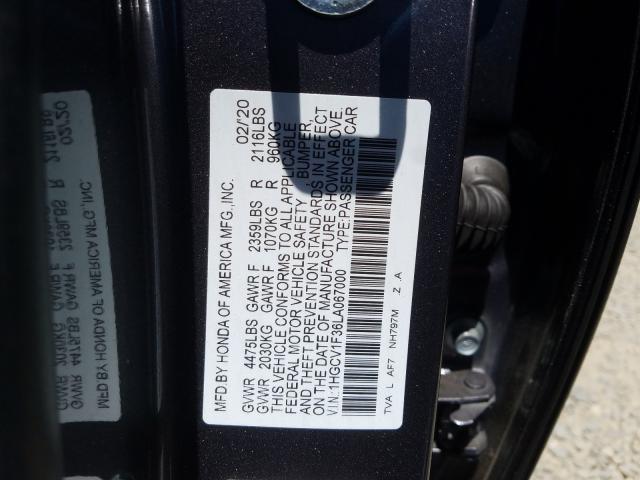 Photo 9 VIN: 1HGCV1F36LA067000 - HONDA ACCORD SPO 