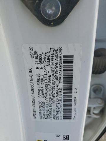 Photo 11 VIN: 1HGCV1F36LA141533 - HONDA ACCORD 