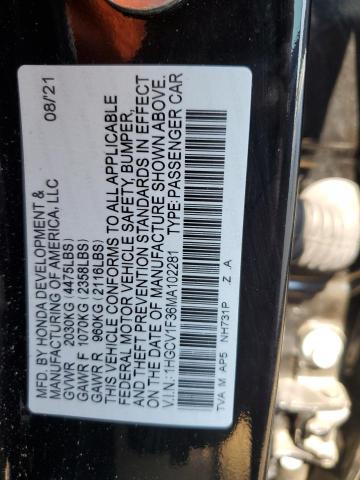 Photo 11 VIN: 1HGCV1F36MA102281 - HONDA ACCORD SPO 