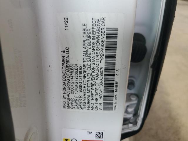 Photo 11 VIN: 1HGCV1F36NA099075 - HONDA ACCORD SPO 