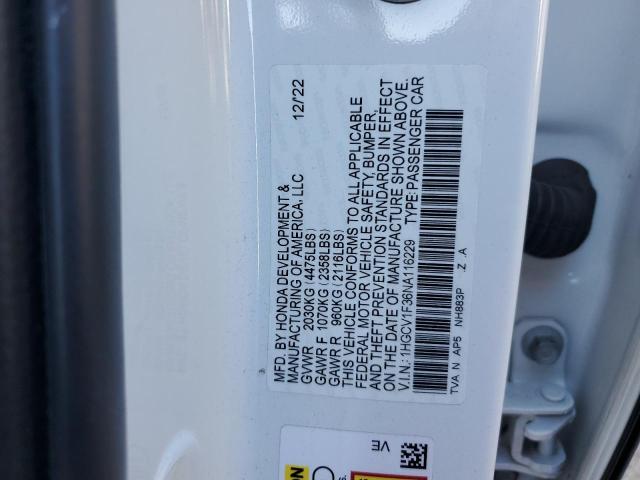 Photo 11 VIN: 1HGCV1F36NA116229 - HONDA ACCORD 