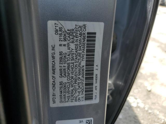 Photo 11 VIN: 1HGCV1F37JA003674 - HONDA ACCORD 