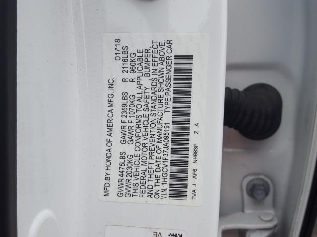 Photo 9 VIN: 1HGCV1F37JA095191 - HONDA ACCORD SEDAN 