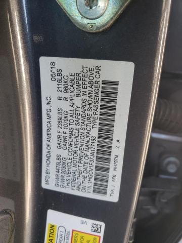 Photo 11 VIN: 1HGCV1F37JA177163 - HONDA ACCORD SPO 