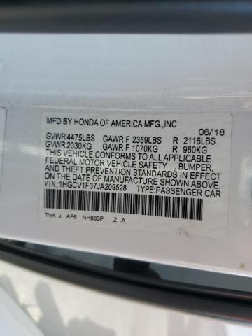 Photo 11 VIN: 1HGCV1F37JA209528 - HONDA ACCORD 