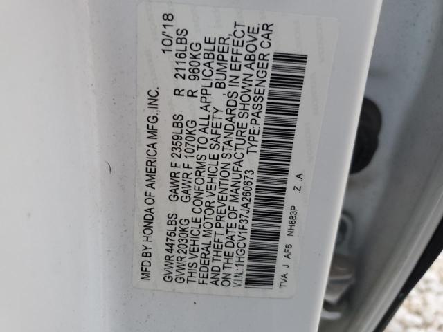 Photo 11 VIN: 1HGCV1F37JA260673 - HONDA ACCORD SPO 