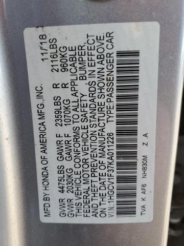 Photo 11 VIN: 1HGCV1F37KA011226 - HONDA ACCORD SPO 