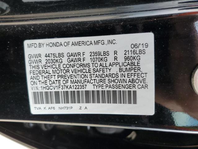 Photo 11 VIN: 1HGCV1F37KA122357 - HONDA ACCORD SPO 