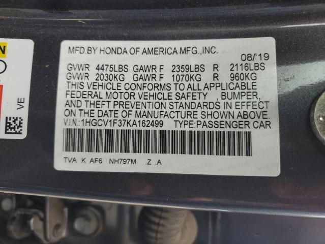 Photo 11 VIN: 1HGCV1F37KA162499 - HONDA ACCORD SPO 