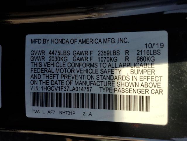 Photo 11 VIN: 1HGCV1F37LA014757 - HONDA ACCORD SPO 