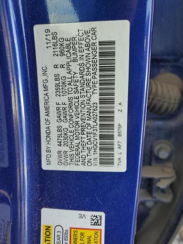 Photo 11 VIN: 1HGCV1F37LA027623 - HONDA ACCORD SPO 