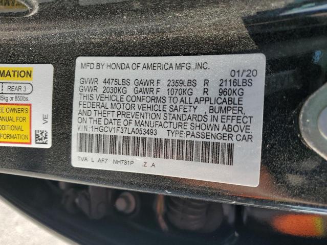 Photo 11 VIN: 1HGCV1F37LA053493 - HONDA ACCORD SPO 