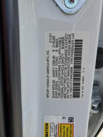 Photo 11 VIN: 1HGCV1F37MA038588 - HONDA ACCORD SPO 