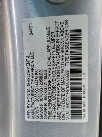 Photo 11 VIN: 1HGCV1F37MA063829 - HONDA ACCORD SPO 