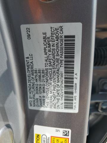 Photo 12 VIN: 1HGCV1F37NA079661 - HONDA ACCORD SPO 