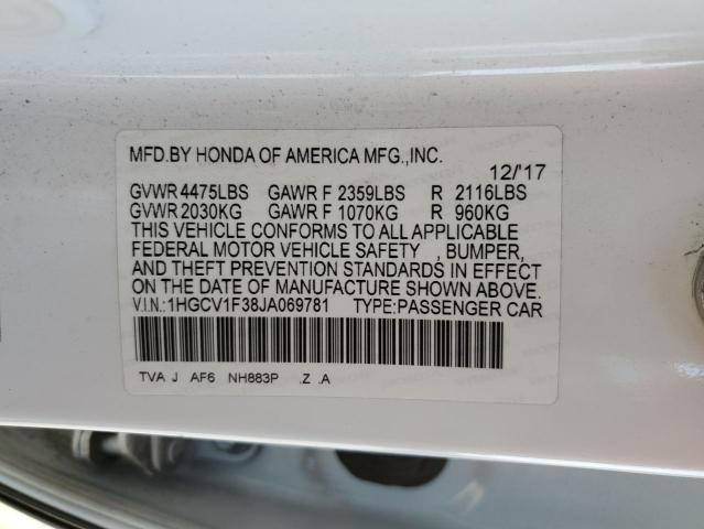 Photo 12 VIN: 1HGCV1F38JA069781 - HONDA ACCORD SPO 