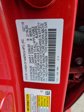 Photo 12 VIN: 1HGCV1F38JA109258 - HONDA ACCORD SPO 