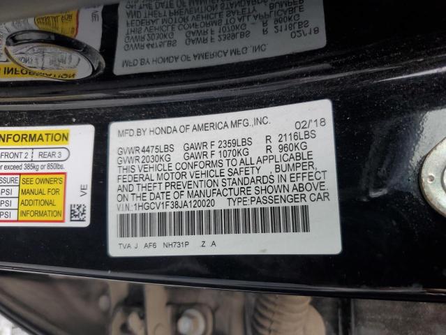 Photo 12 VIN: 1HGCV1F38JA120020 - HONDA ACCORD SPO 