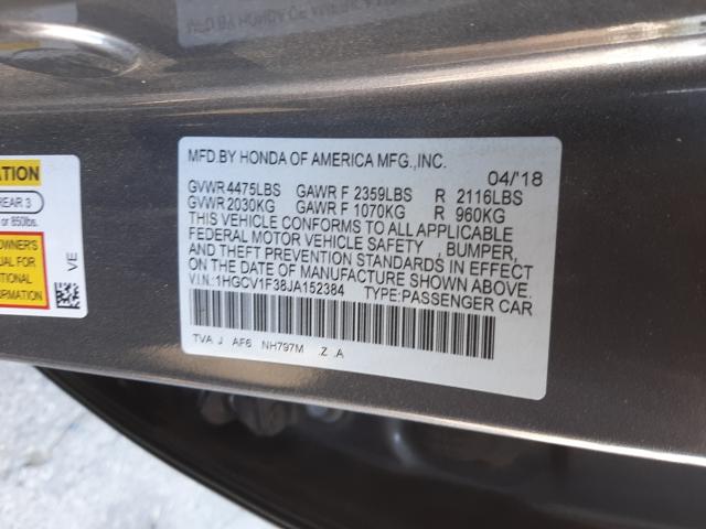 Photo 9 VIN: 1HGCV1F38JA152384 - HONDA ACCORD SPO 