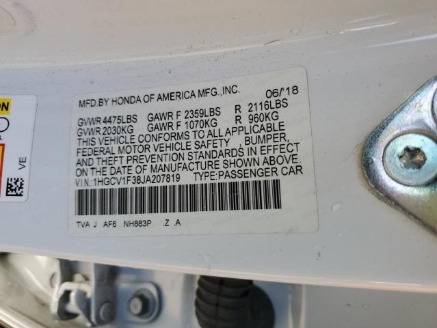 Photo 11 VIN: 1HGCV1F38JA207819 - HONDA ACCORD SPO 