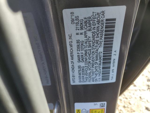 Photo 11 VIN: 1HGCV1F38JA240772 - HONDA ACCORD SPO 