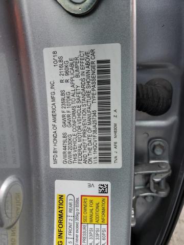 Photo 12 VIN: 1HGCV1F38JA257345 - HONDA ACCORD 