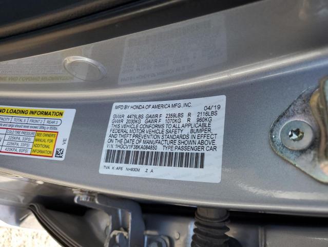 Photo 9 VIN: 1HGCV1F38KA084850 - HONDA ACCORD SPO 