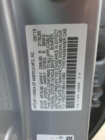 Photo 12 VIN: 1HGCV1F38KA115482 - HONDA ACCORD SPO 