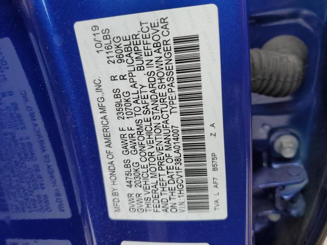 Photo 11 VIN: 1HGCV1F38LA014007 - HONDA ACCORD SPO 