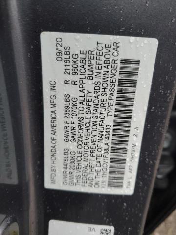 Photo 12 VIN: 1HGCV1F38LA140433 - HONDA ACCORD SPO 