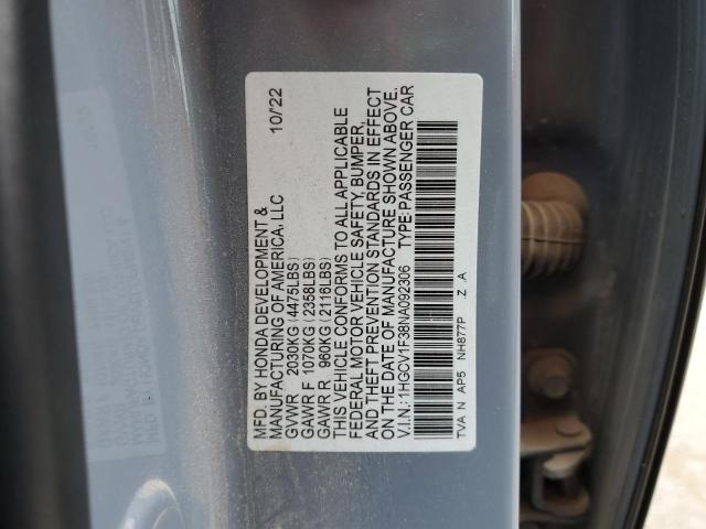 Photo 11 VIN: 1HGCV1F38NA092306 - HONDA ACCORD SPO 