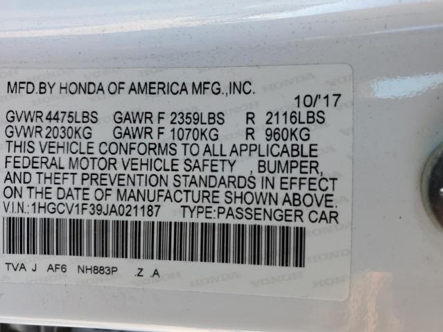 Photo 11 VIN: 1HGCV1F39JA021187 - HONDA ACCORD SPO 