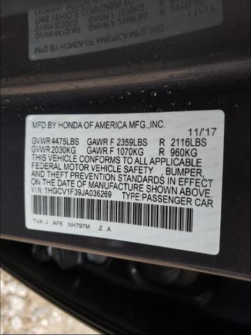 Photo 9 VIN: 1HGCV1F39JA036269 - HONDA ACCORD SPO 