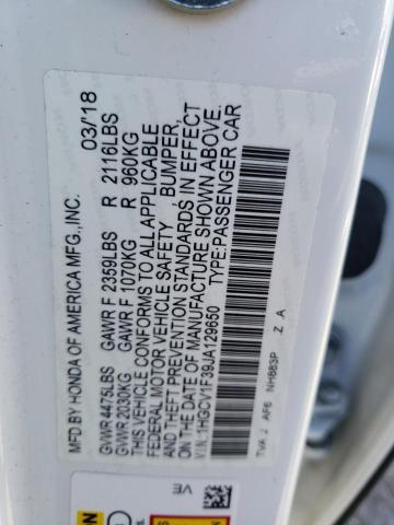 Photo 9 VIN: 1HGCV1F39JA129650 - HONDA ACCORD SPO 