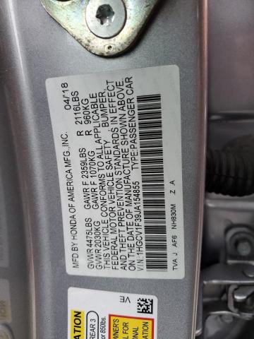 Photo 11 VIN: 1HGCV1F39JA154855 - HONDA ACCORD 