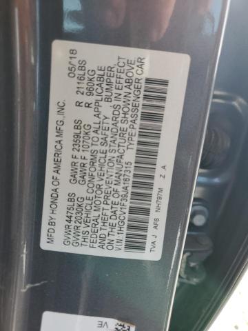 Photo 11 VIN: 1HGCV1F39JA167315 - HONDA ACCORD SPO 