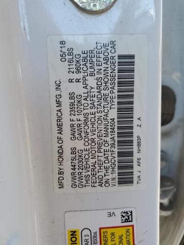 Photo 12 VIN: 1HGCV1F39JA184504 - HONDA ACCORD 