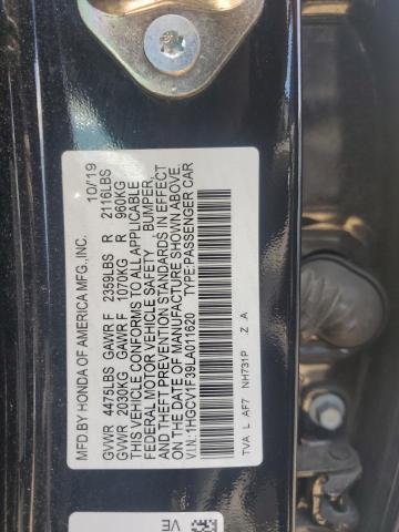 Photo 11 VIN: 1HGCV1F39LA011620 - HONDA ACCORD SPO 