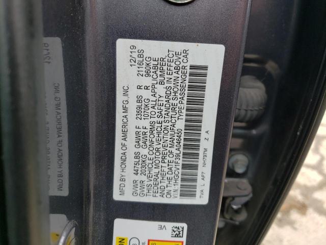 Photo 11 VIN: 1HGCV1F39LA046450 - HONDA ACCORD SPO 