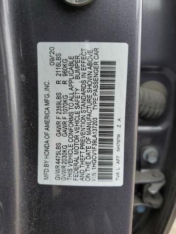 Photo 12 VIN: 1HGCV1F39LA137203 - HONDA ACCORD 